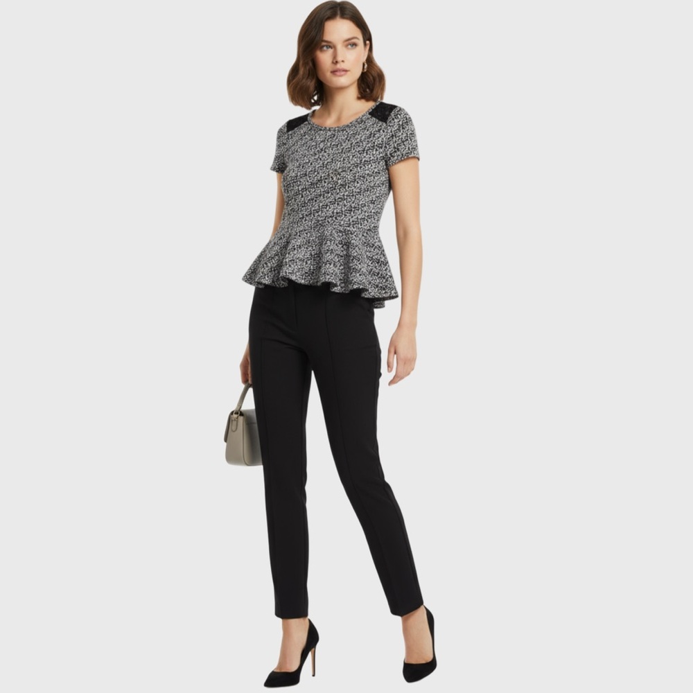 Anthropologie knitted & Knotted Peplum Top